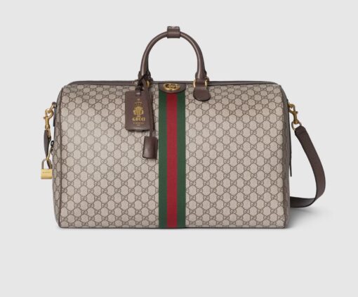 Gucci Savoy Large Duffle Bag Coated Canvas