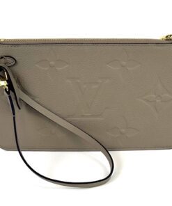 Louis Vuitton Turtledove Empreinte Giant Monogram Neverfull Pouch