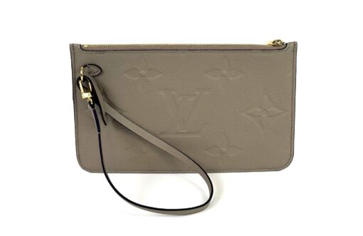 Louis Vuitton Turtledove Empreinte Giant Monogram Neverfull Pouch