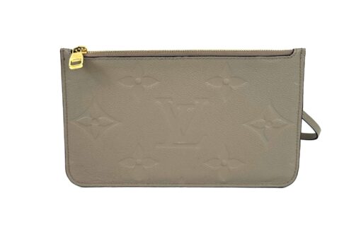 Louis Vuitton Turtledove Empreinte Giant Monogram Neverfull Pouch - Image 3
