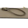 Pouch laid flat with the strap across the front