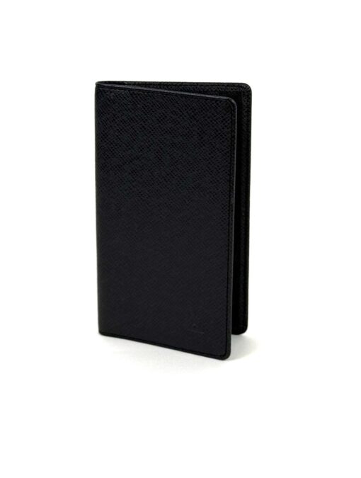 Louis Vuitton Black Taiga Leather Porte-Valeurs Cartes Crédit Passport