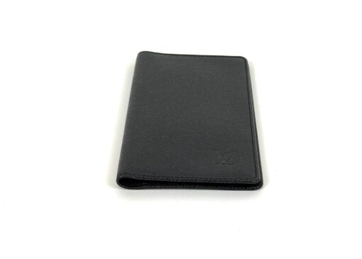 Louis Vuitton Black Taiga Leather Porte-Valeurs Cartes Crédit Passport - Image 4