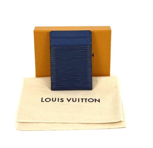 Louis Vuitton Blue Epi Carte Pince Money Clip Case - Image 3
