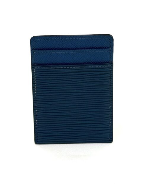 Louis Vuitton Blue Epi Carte Pince Money Clip Case