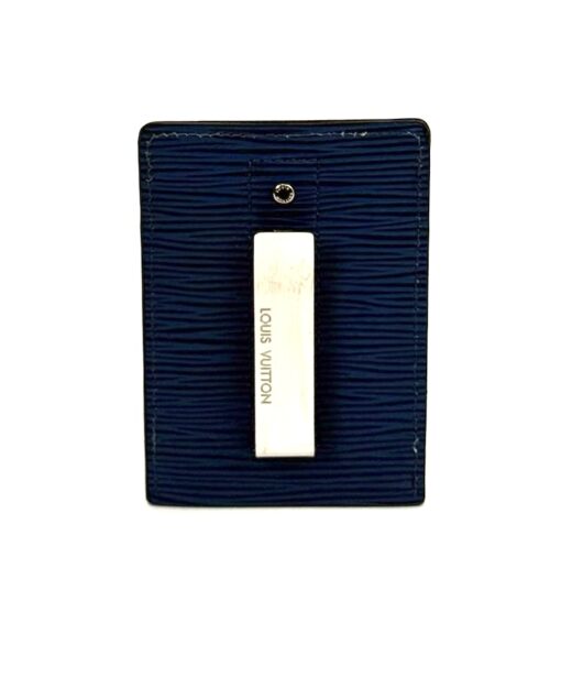 Louis Vuitton Blue Epi Carte Pince Money Clip Case - Image 2