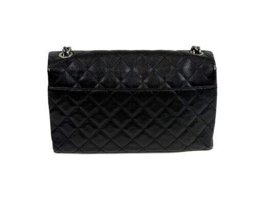 Chanel Large City rock Black Quilted Goatskin Shoulder Bag RHW - Image 8