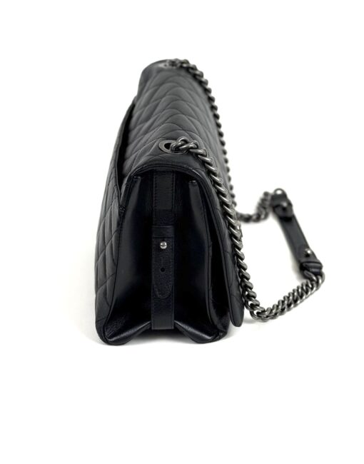 Chanel Large City rock Black Quilted Goatskin Shoulder Bag RHW - Image 11