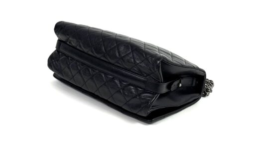 Chanel Large City rock Black Quilted Goatskin Shoulder Bag RHW - Image 16