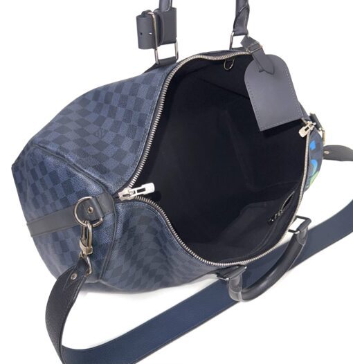 Louis Vuitton Limited Edition Damier Cobalt Jungle Edition Keepall 45 Bandouliere - Image 19