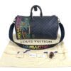 Bag shown with its dust bag, padlock, keys and tags