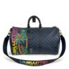 Louis Vuitton Limited Edition Damier Cobalt Jungle Edition Keepall 45 Bandouliere