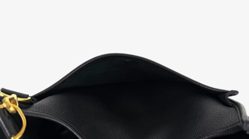 Hermes Evelyne PM Black Clemence Leather Gold HW - Image 12