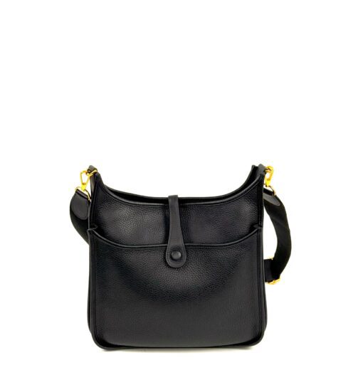 Hermes Evelyne PM Black Clemence Leather Gold HW - Image 9