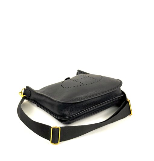 Hermes Evelyne PM Black Clemence Leather Gold HW - Image 4
