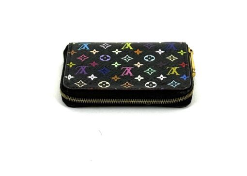 Louis Vuitton Multi Color Canvas Zippy Coin Purse Wallet Black - Image 11