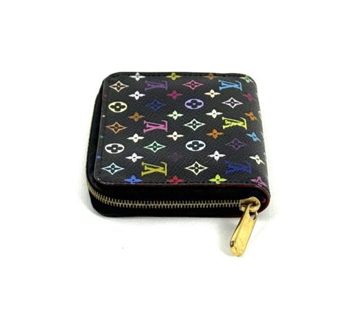 Louis Vuitton Multi Color Canvas Zippy Coin Purse Wallet Black - Image 10