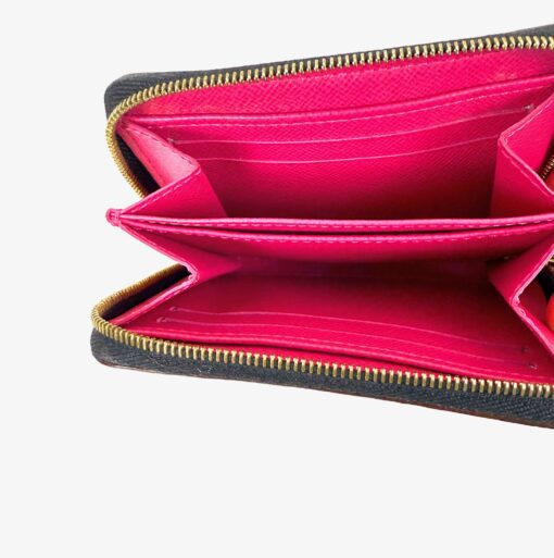 Louis Vuitton Multi Color Canvas Zippy Coin Purse Wallet Black - Image 5