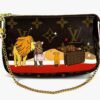 Louis Vuitton Monogram 2018 Christmas Animation Mini Cats Pochette Accessories