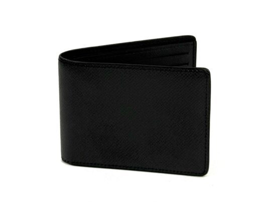 Louis Vuitton Men's Black Taiga Multiple Wallet