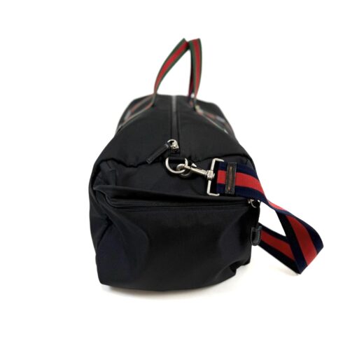 Gucci Technical Canvas Web Duffle Bag Black Travel - Image 15
