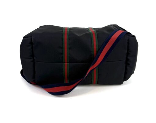 Gucci Technical Canvas Web Duffle Bag Black Travel - Image 11