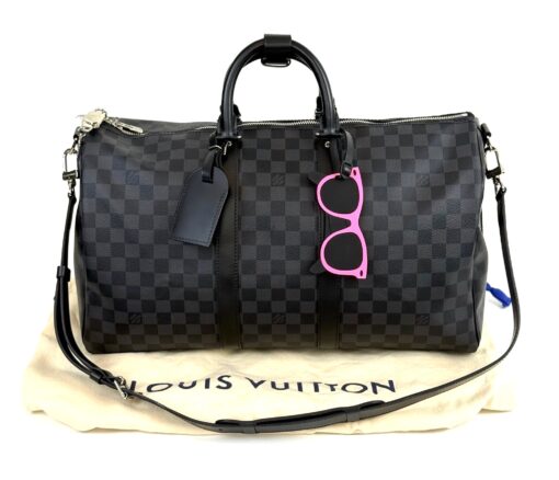 Louis Vuitton Damier Graphite Keepall Bandouliere 45 - Image 4