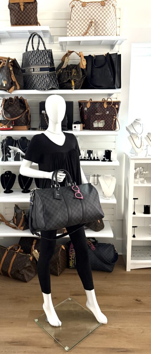 Louis Vuitton Damier Graphite Keepall Bandouliere 45 - Image 2