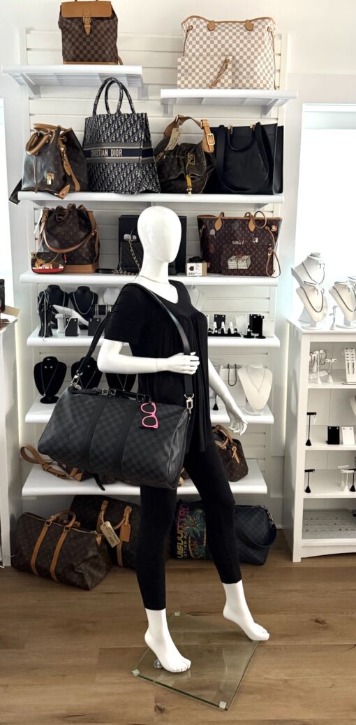 Louis Vuitton Damier Graphite Keepall Bandouliere 45 - Image 3