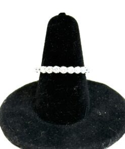 1 1/2 Carat Lab Diamonds 14k White Gold Round Eternity Band Size 6.5