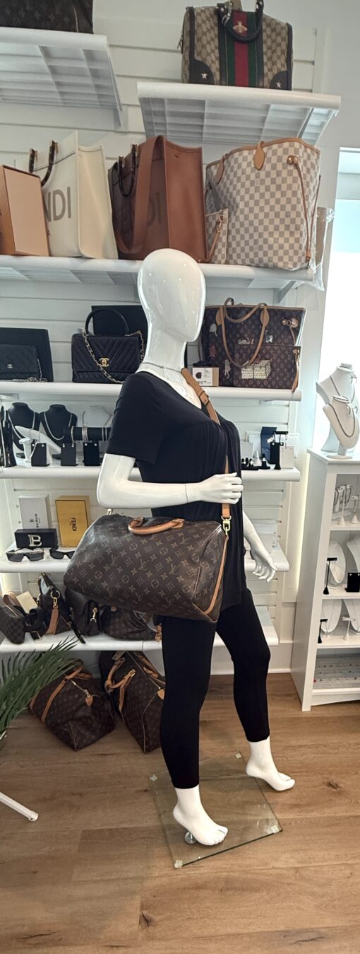 Louis Vuitton Monogram Speedy 35 Bandouliere - Image 3