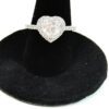 1.69 Carat Heart Lab Diamond Ring with Side Diamonds in 14K White Gold