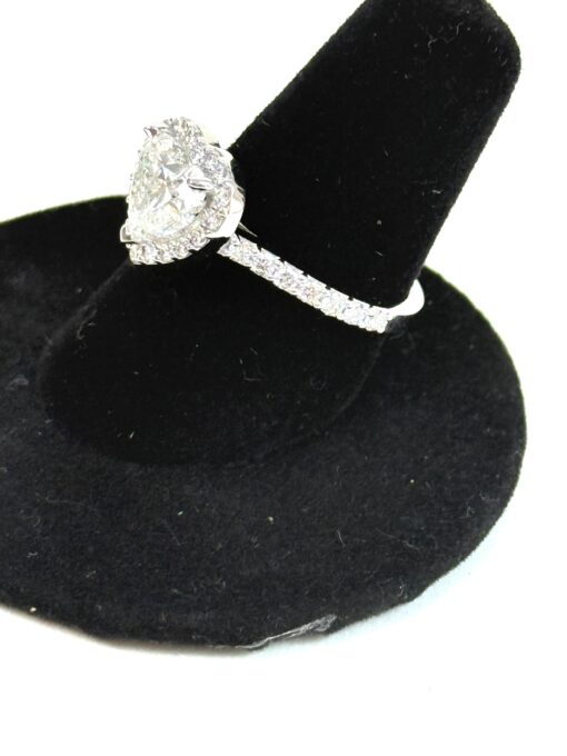 1.69 Carat Heart Lab Diamond Ring with Side Diamonds in 14K White Gold - Image 11