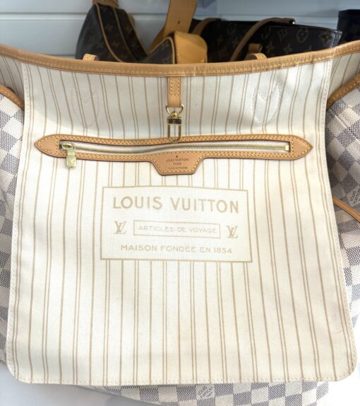 Louis Vuitton Neverfull GM Azur Tote with Pouch Set - Image 31