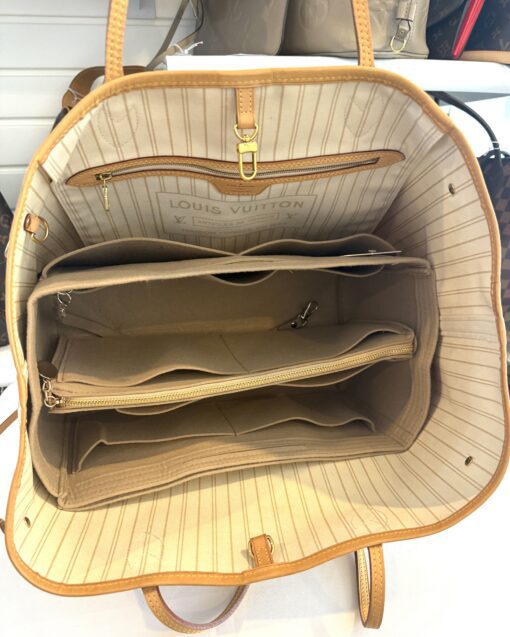 Louis Vuitton Neverfull GM Azur Tote with Pouch Set - Image 5