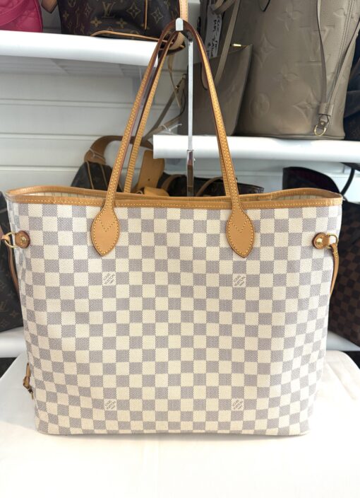 Louis Vuitton Neverfull GM Azur Tote with Pouch Set - Image 7