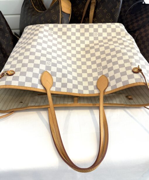 Louis Vuitton Neverfull GM Azur Tote with Pouch Set - Image 29
