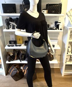 Alternative view of Fendi Vitello Grace Matte Small Fendigraphy Hobo Bag Mirto