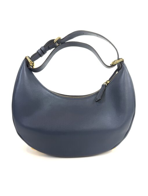 Fendi Vitello Grace Matte Small Fendigraphy Hobo Bag Mirto - Image 5