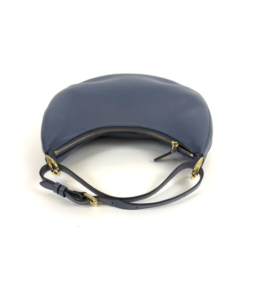 Fendi Vitello Grace Matte Small Fendigraphy Hobo Bag Mirto - Image 13