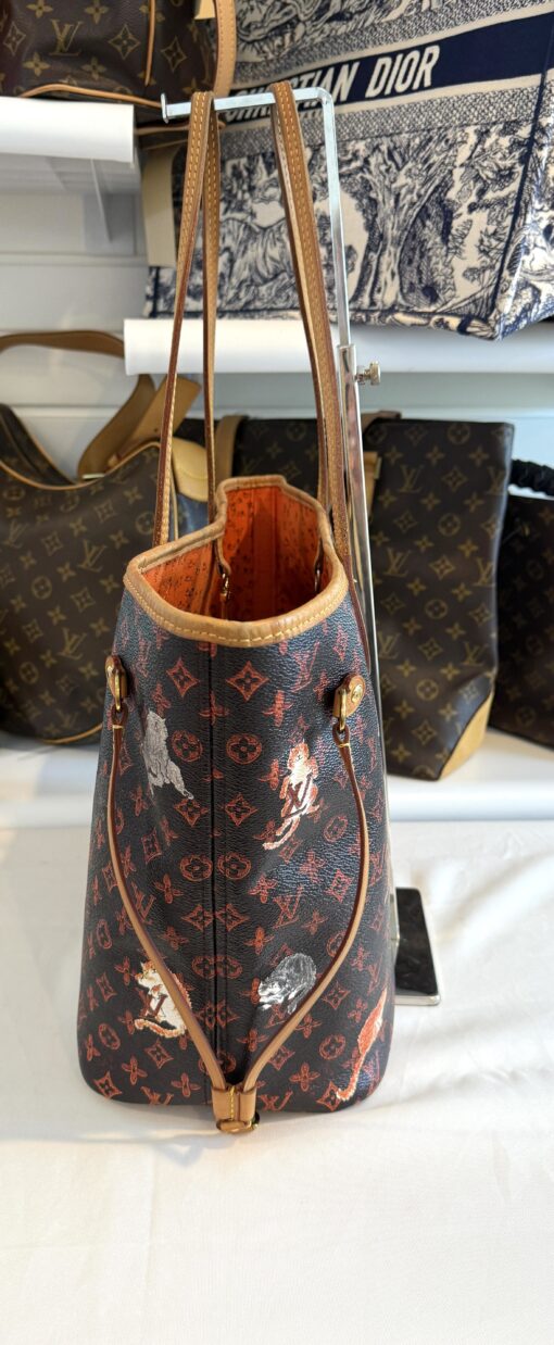 Louis Vuitton Catogram Neverfull MM with Pouch Marron - Image 10