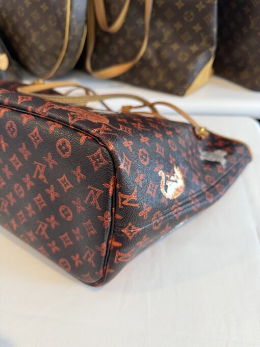 Louis Vuitton Catogram Neverfull MM with Pouch Marron - Image 24