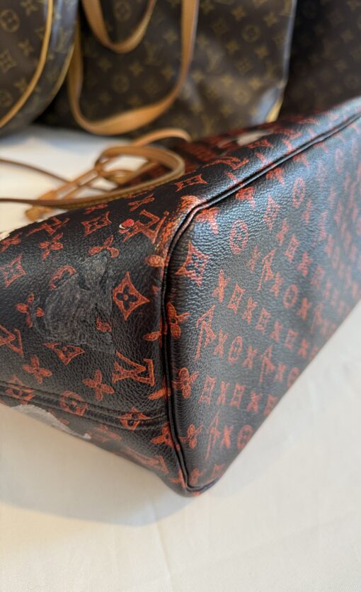 Louis Vuitton Catogram Neverfull MM with Pouch Marron - Image 28