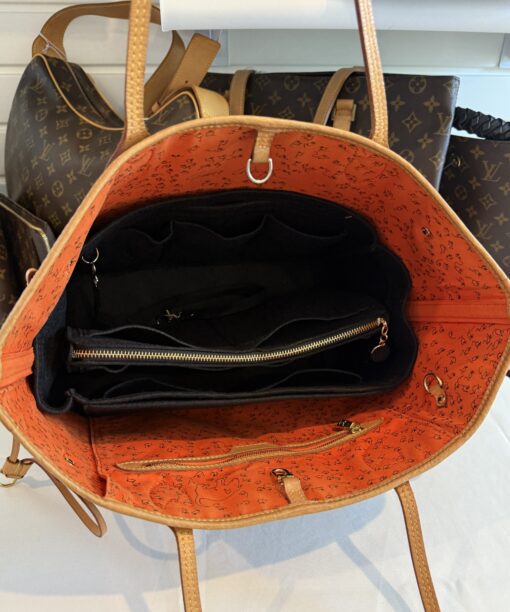 Louis Vuitton Catogram Neverfull MM with Pouch Marron - Image 7