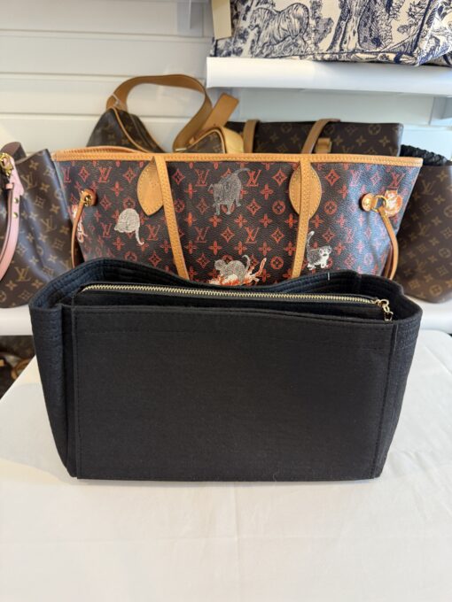 Louis Vuitton Catogram Neverfull MM with Pouch Marron - Image 11