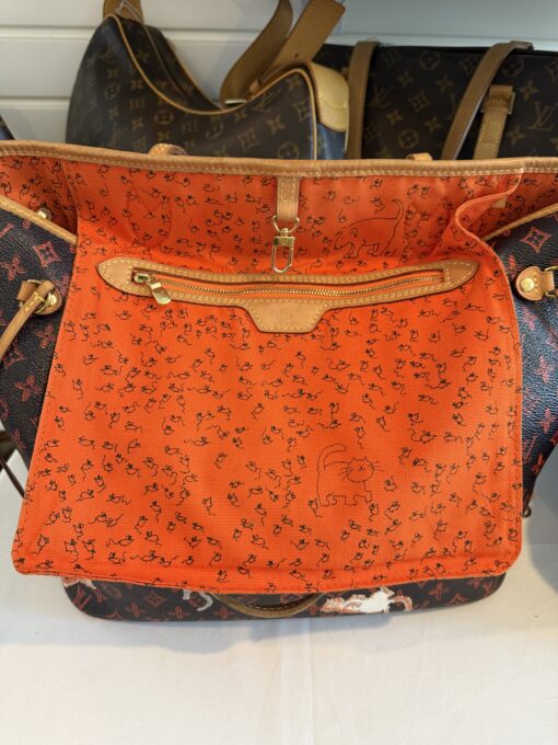 Louis Vuitton Catogram Neverfull MM with Pouch Marron - Image 19