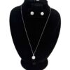 Necklace, ring and both studs shown on the bust