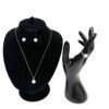 Set shown with the ring on a black display hand