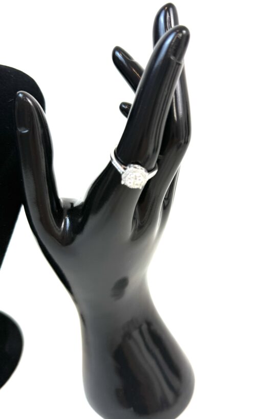 3 Piece Matchng Set Ring Earrings 18" Necklace Natural Diamonds and .925 Sterling Silver Round - Image 6