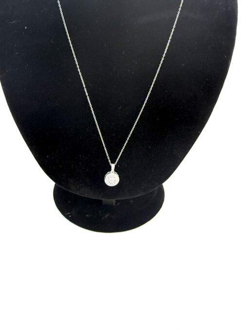3 Piece Matchng Set Ring Earrings 18" Necklace Natural Diamonds and .925 Sterling Silver Square - Image 3